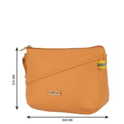 Enoki by Baggit Bulma N Yellow Solid Medium Sling Handbag image 5