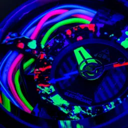 THE ELECTRICIANZ ZZ-A1A/08-NLD The Neon Z Limited Edition 4 LED Night Light Analog Watch for Men image 5