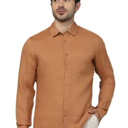celio celio* Brown Regular Fit Linen Shirt-picture-32
