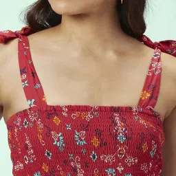 People by Pantaloons Red Printed Jumpsuit image 5