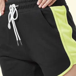 Ajile by Pantaloons Black Cotton Sports Shorts image 5