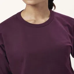 Ajile by Pantaloons Purple Cotton Sweatshirt image 5