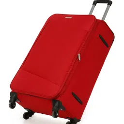 Teakwood Leathers Red Soft Case Large Trolley Bag Set of 3 - 95.5Ltrs image 5