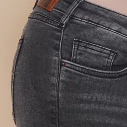 Kiaahvi Plus Size Grey Regular Fit Mid Rise Jeans image 5