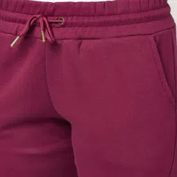 People by Pantaloons Red Mid Rise Joggers image 5