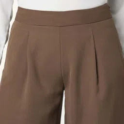 Annabelle by Pantaloons Brown High Rise Culottes image 5