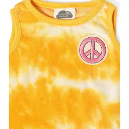 MiArcus Kids Yellow Printed Vest with Shorts image 5