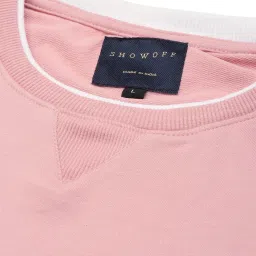showoffff Showoff Pink Cotton Regular Fit Sweatshirt image 5