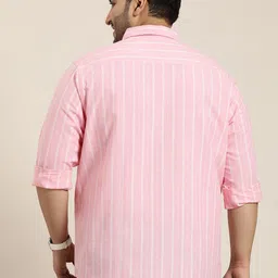 Sztori Men Plus Size Original Opaque Striped Casual Shirt image 2