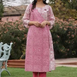 Dharan Jama Pink Kurta image 2