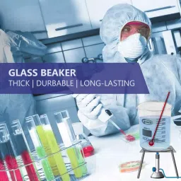 Glassco GC-229.202.08 Scientific Glass Beaker Low Form with Pouring Spout 400 ml (Pack of 10 Pcs) image 3