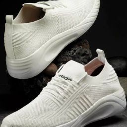 Asian Men's White Running Shoes-picture-4