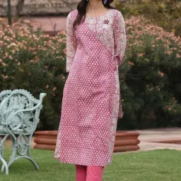 Dharan Jama Pink Kurta image 4