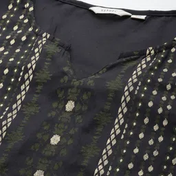 Sztori Plus Size Ethnic Motifs Printed Kurta with Trousers & Dupatta image 5