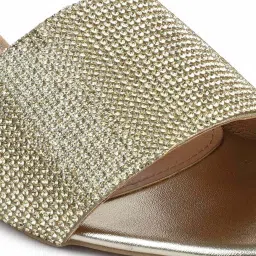 Inc.5 Women's Golden Ethnic Sandals image 4