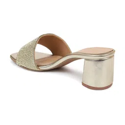 Inc.5 Women's Golden Ethnic Sandals image 5