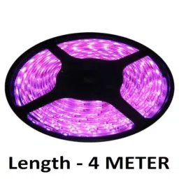 AK 4 m Pink LED Strip Light with 12 V 1 Amp Power Adapter for Decoration, PINKSTRIP4M image 2