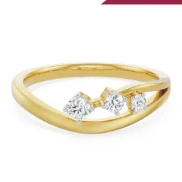EMORI 18k Yellow Gold Lab Grown Diamond Statement Ring for Women-image-69