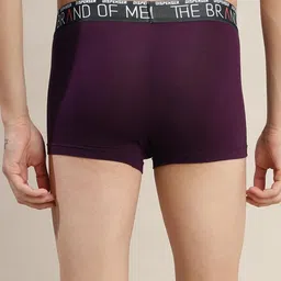 DISPENSER Men Pack Of 2 Mid Rise Short Trunks PACK OF 2-RE-S4-TRUNK-AIRFORCE-WINE-M image 3