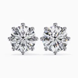 VALANOVA Hallmarked 14KT White Gold Diamond Earrings-2.02 gm-image-61