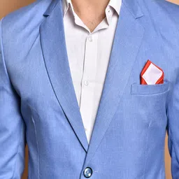 PRINTINDIA Men Notched Lapel Single-Breasted Blazer image 2
