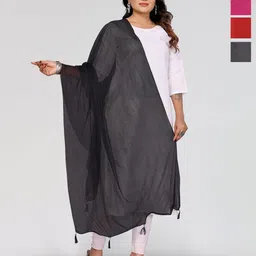 Moda Rapido Selection of 4 Striped Dupatta-image-99