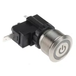 RS PRO Illuminated Push Button Switch 22.2 mm Cutout SPST White LED 250 / 125 V AC, 1758202-picture-30