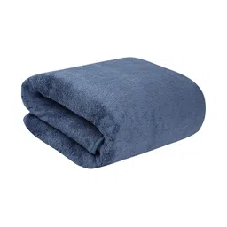 Fezora 3 Pieces Blue & Orange 450 GSM Microfibre Bath Towel image 3