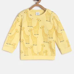 MINI KLUB Boys Yellow Printed Sweatshirt-picture-29