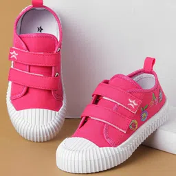 Cute Walk by Babyhug Casual Shoes with Velcro Closure & Sequin Detailing - Pink-picture-25