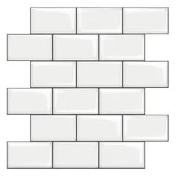 JAAMSO ROYALS White Subway Tiles Peel & Stick Backsplash Kitchen Tile Sticker-image-21