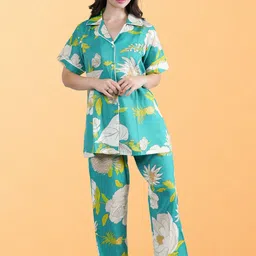 NEYSA Floral Printed Collar Neck Shirt With Trousers Co-Ords-picture-10