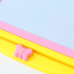 fab n funky Elephant Shaped 2 in 1 Writing Board With Shape Stamps - Yellow image 2