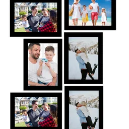 eCraftIndia Memory Wall Collage Photo Frame - Set of 6 Photo Frames for 6 Photos of 6"x8" image 2