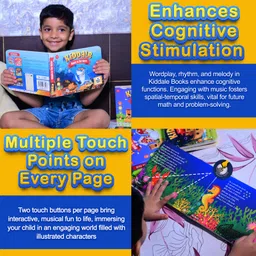 kiddale 16 Musical Nursery Rhymes Book of Dolphins, Star Fish, Octopus and other Sea Animals |Best Alternative to Keep Kids Away from Mobile Phones & Screens image 5