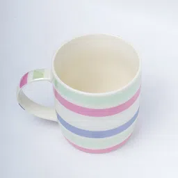 MARKET99 White & Pink Printed Ceramic Glossy Mugs-350 ml image 3