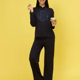 Sweet Dreams Womens Minions Hooded Top With Pyjama Navy Blue-picture-13