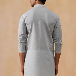 Jompers Men Embellished Festive Silk Straight Kurta image 4