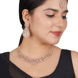 Women Click Stone-Studded Jewellery Set-picture-14