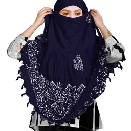 vicharan VicharanEthnic Women Printed Cotton Scarf With Tasselled Border-picture-39