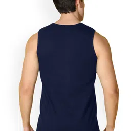 SLOWLORIS Men Pack Of 2 Printed Bio-Wash Combed Cotton Gym Vests image 4