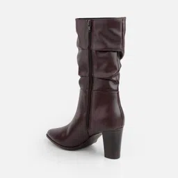 Mochi Women Pointed Toe Slouchy Boots image 3