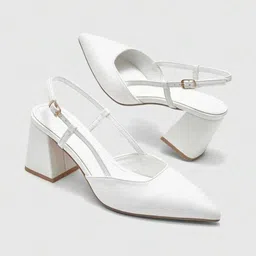 KDB FASHIONS Block Mules With Backstrap image 3