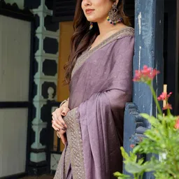 Moda Rapido Embellished Embroidered Heavy Work Saree image 5