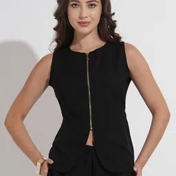 Murcia Trendy Round Neck Sleeveless Opaque Top-picture-41