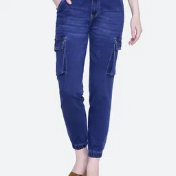 FCK-3 Women Jogger High-Rise Light Fade Stretchable Jeans-picture-20