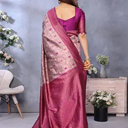 pikham Woven Design Zari Banarasi Saree image 2