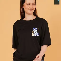 Kasendra Women Pack of 2 Naruto Graphic Printed Round Neck Relaxed Fit T-shirts-image-95