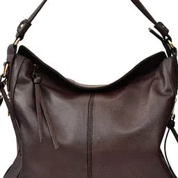 FOR THE BEAUTIFUL YOU Women Textured Hobo Bag with Fringed image 3