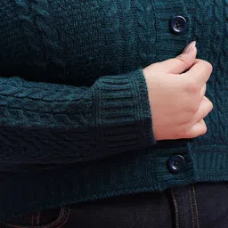 DressBerry Curve Plus Size Cable Knit Cardigan image 5